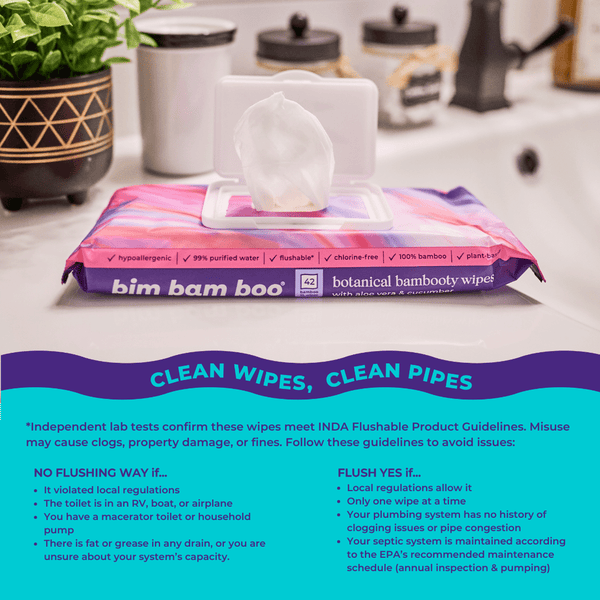 Bamboo Wet Wipes | 8 Packs
