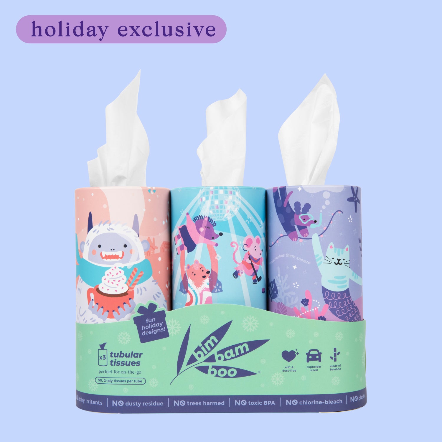 Holiday Tubular Tissues | 3 pack